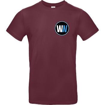 WASWIR WASWIR - Pocket Logo T-Shirt B&C EXACT 190 - Burgundy
