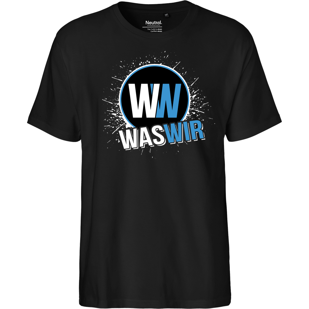 WASWIR WASWIR - Splash T-Shirt Fairtrade T-Shirt - black
