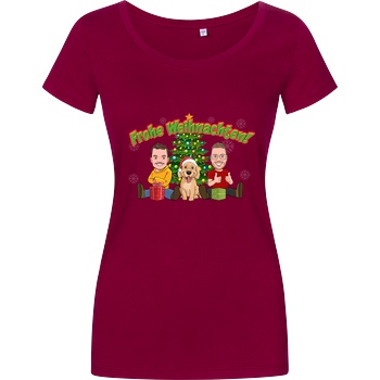 WASWIR WASWIR - Weihnachten T-Shirt Girlshirt berry