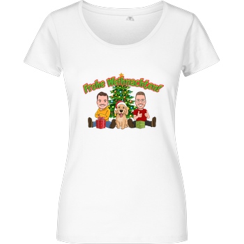 WASWIR WASWIR - Weihnachten T-Shirt Girlshirt weiss