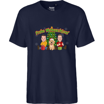 WASWIR - Weihnachten Fairtrade T-Shirt - navy