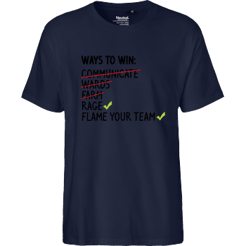 Ways to Win Fairtrade T-Shirt - navy