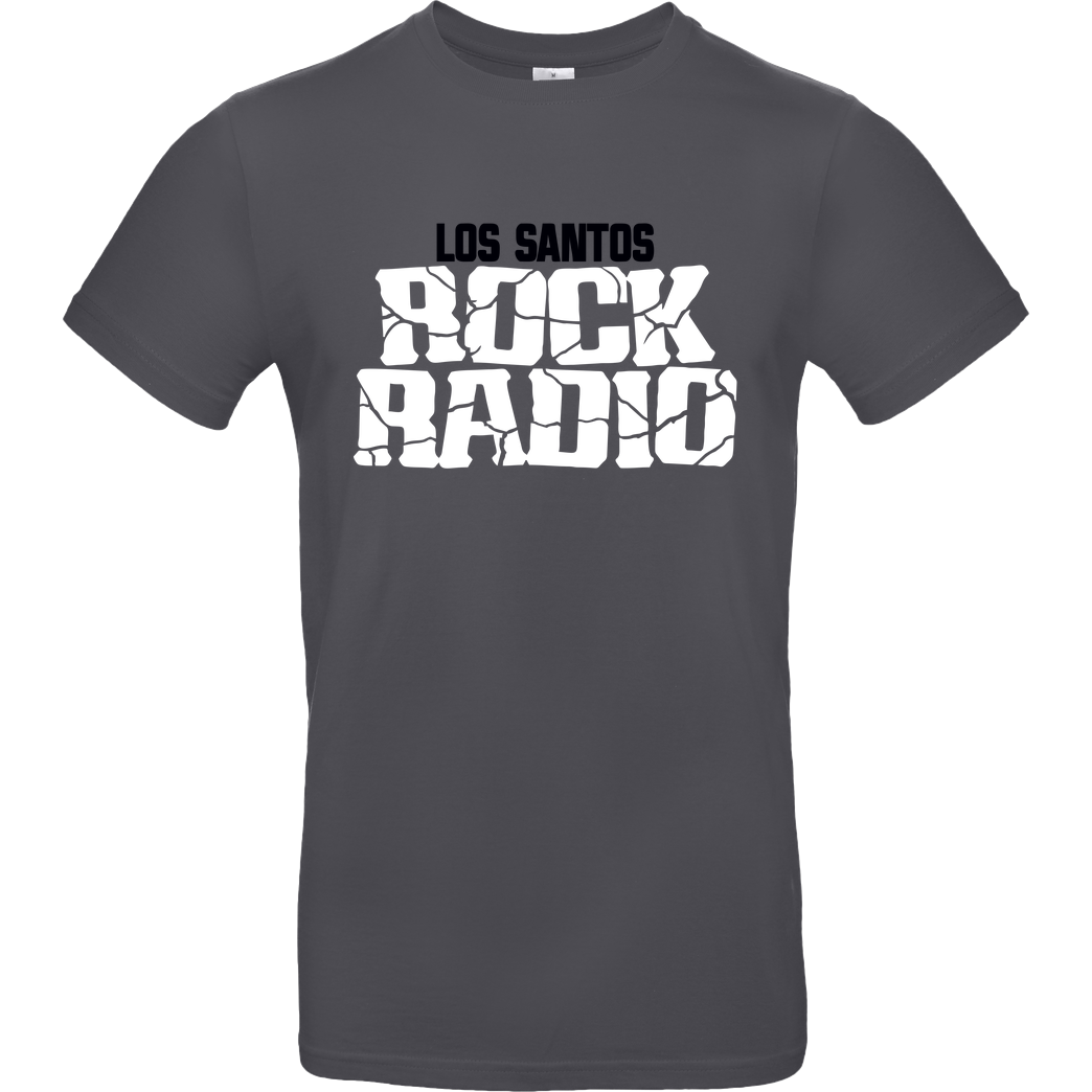 3dsupply Original Los Santos Rock Radio T-Shirt B&C EXACT 190 - Dark Grey