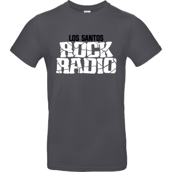 3dsupply Original Los Santos Rock Radio T-Shirt B&C EXACT 190 - Dark Grey