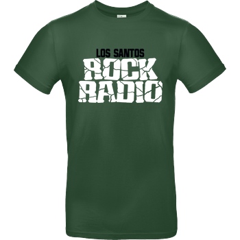 3dsupply Original Los Santos Rock Radio T-Shirt B&C EXACT 190 -  Bottle Green