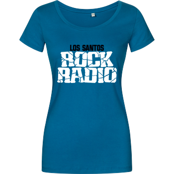 Los Santos Rock Radio Girlshirt petrol