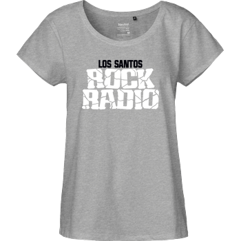 Los Santos Rock Radio Fairtrade Loose Fit Girlie - heather grey