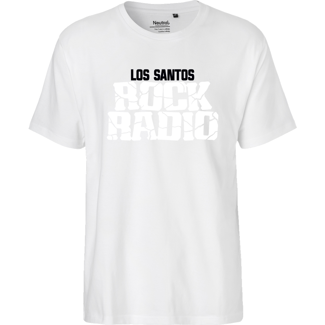 3dsupply Original Los Santos Rock Radio T-Shirt Fairtrade T-Shirt - white
