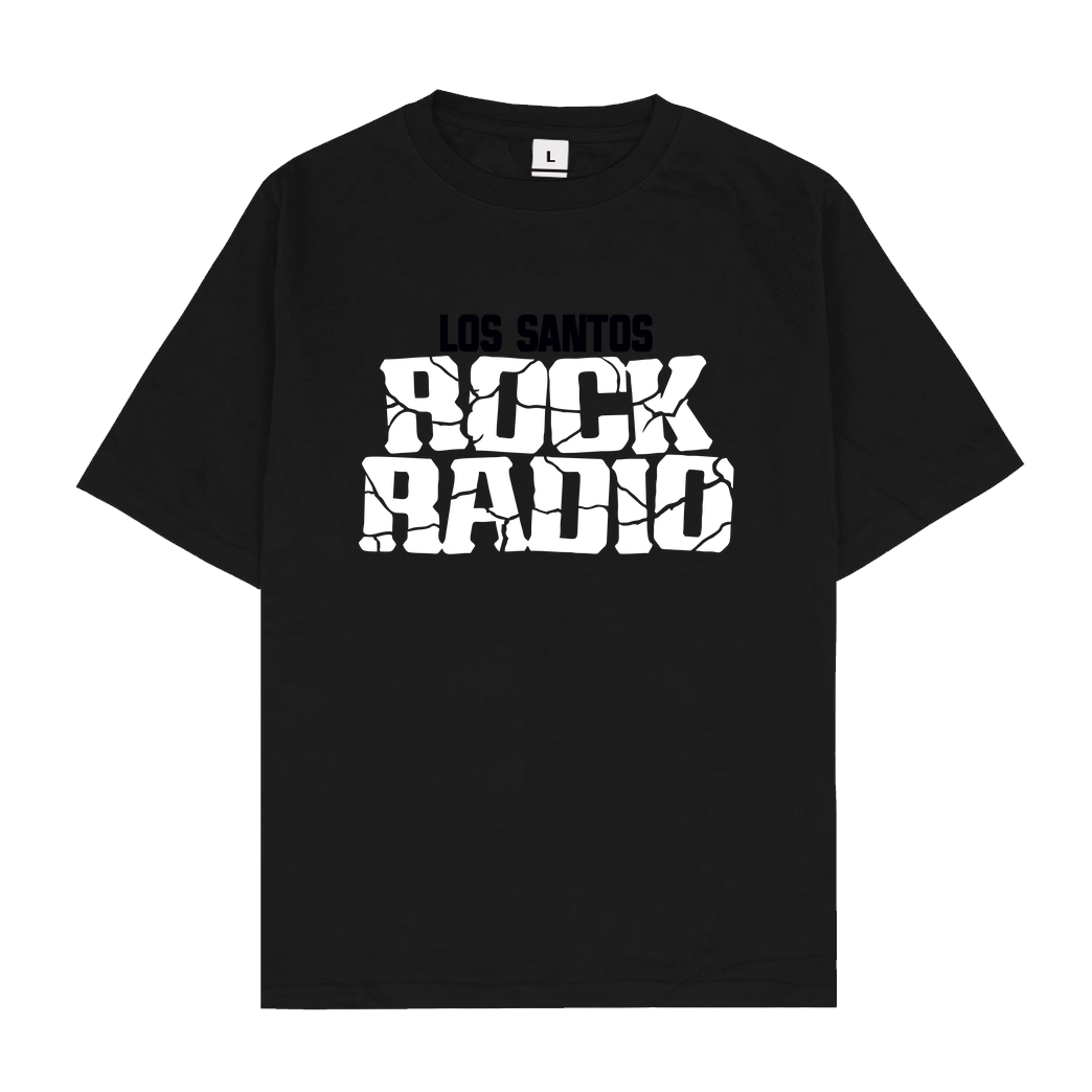3dsupply Original Los Santos Rock Radio T-Shirt Oversize T-Shirt - Black