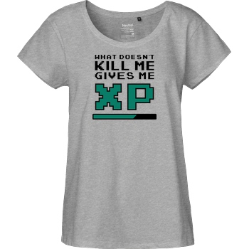 bjin94 What doesn't Kill Me T-Shirt Fairtrade Loose Fit Girlie - heather grey