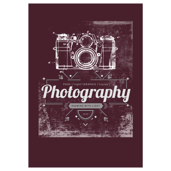 What is photography Art Print burgundy
