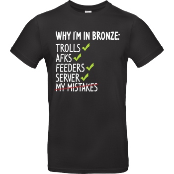 IamHaRa Why i'm bronze T-Shirt B&C EXACT 190 - Black