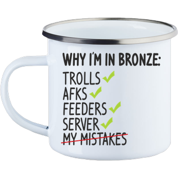 Why i'm bronze Enamel Mug