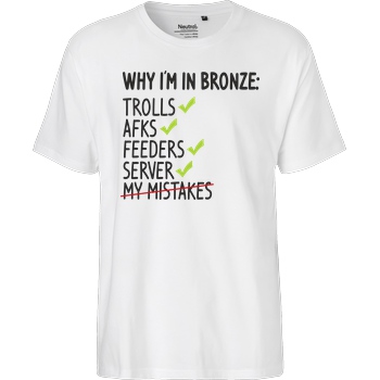 IamHaRa Why i'm bronze T-Shirt Fairtrade T-Shirt - white