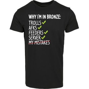 IamHaRa Why i'm bronze T-Shirt House Brand T-Shirt - Black