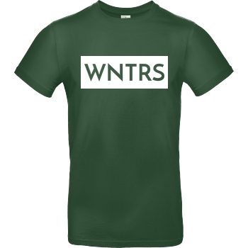 WNTRS WNTRS - Punched Out Logo T-Shirt B&C EXACT 190 -  Bottle Green