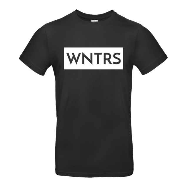 WNTRS - WNTRS - Punched Out Logo - T-Shirt - B&C EXACT 190 - Black