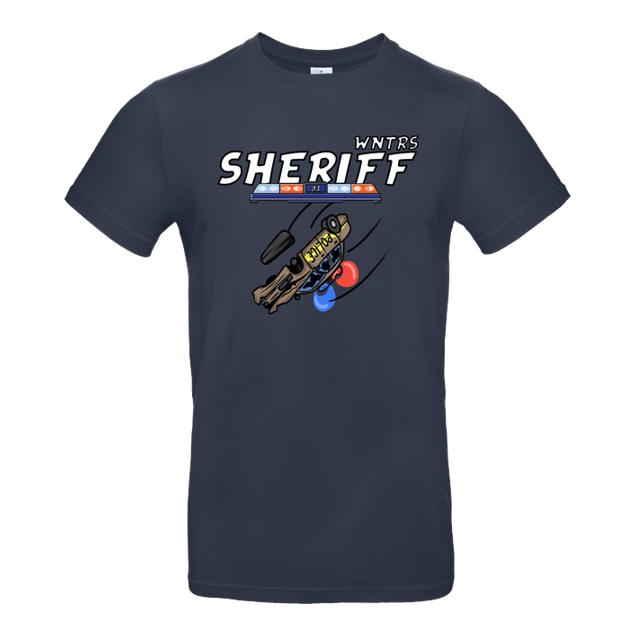 WNTRS - WNTRS - Sheriff Car - T-Shirt - B&C EXACT 190 - Navy