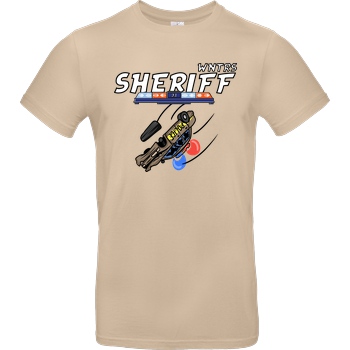 WNTRS WNTRS - Sheriff Car T-Shirt B&C EXACT 190 - Sand