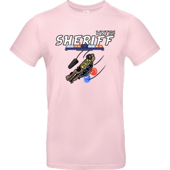 WNTRS WNTRS - Sheriff Car T-Shirt B&C EXACT 190 - Light Pink