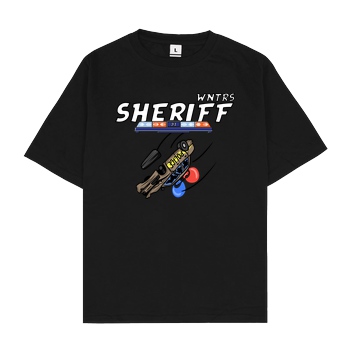 WNTRS WNTRS - Sheriff Car T-Shirt Oversize T-Shirt - Black