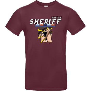 WNTRS WNTRS - Sheriff Fail T-Shirt B&C EXACT 190 - Burgundy