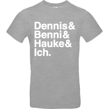World Wide Wohnzimmer WWW - Namen T-Shirt B&C EXACT 190 - heather grey