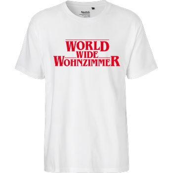 World Wide Wohnzimmer WWW - Stranger Things T-Shirt Fairtrade T-Shirt - white