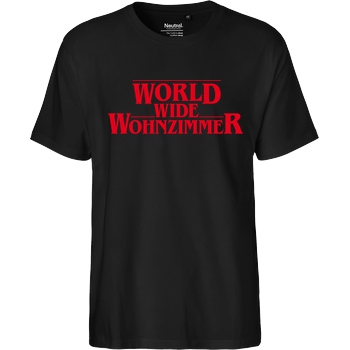 World Wide Wohnzimmer WWW - Stranger Things T-Shirt Fairtrade T-Shirt - black