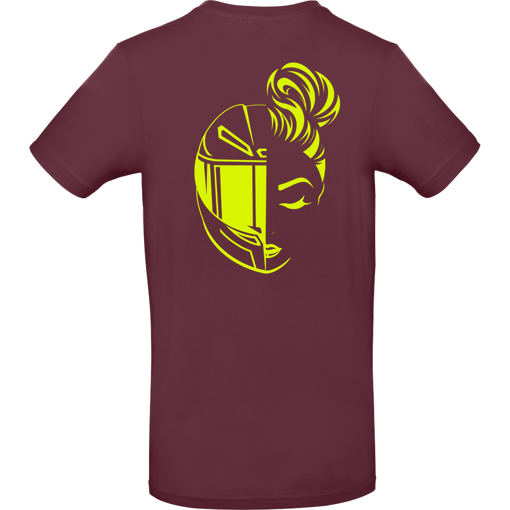 XeniaR6 XeniaR6 - Sportler-Logo T-Shirt B&C EXACT 190 - Burgundy