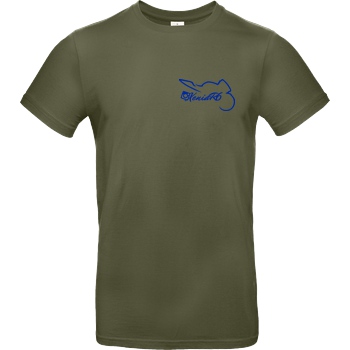 XeniaR6 XeniaR6 - Sportler-Logo T-Shirt B&C EXACT 190 - Khaki