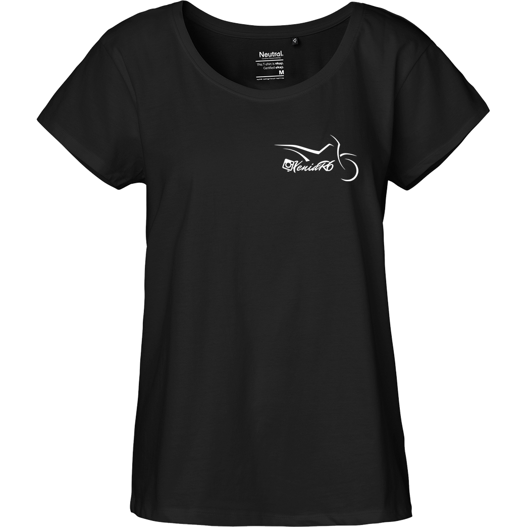 XeniaR6 XeniaR6 - Sumo-Logo T-Shirt Fairtrade Loose Fit Girlie - black