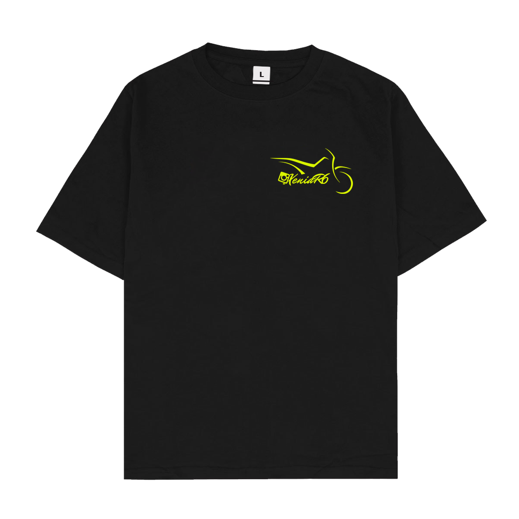 XeniaR6 XeniaR6 - Sumo-Logo T-Shirt Oversize T-Shirt - Black