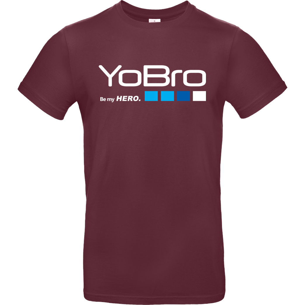 FilmenLernen.de YoBro Hero T-Shirt B&C EXACT 190 - Burgundy