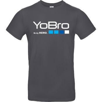 FilmenLernen.de YoBro Hero T-Shirt B&C EXACT 190 - Dark Grey