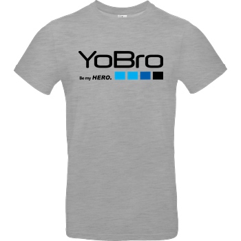 FilmenLernen.de YoBro Hero T-Shirt B&C EXACT 190 - heather grey
