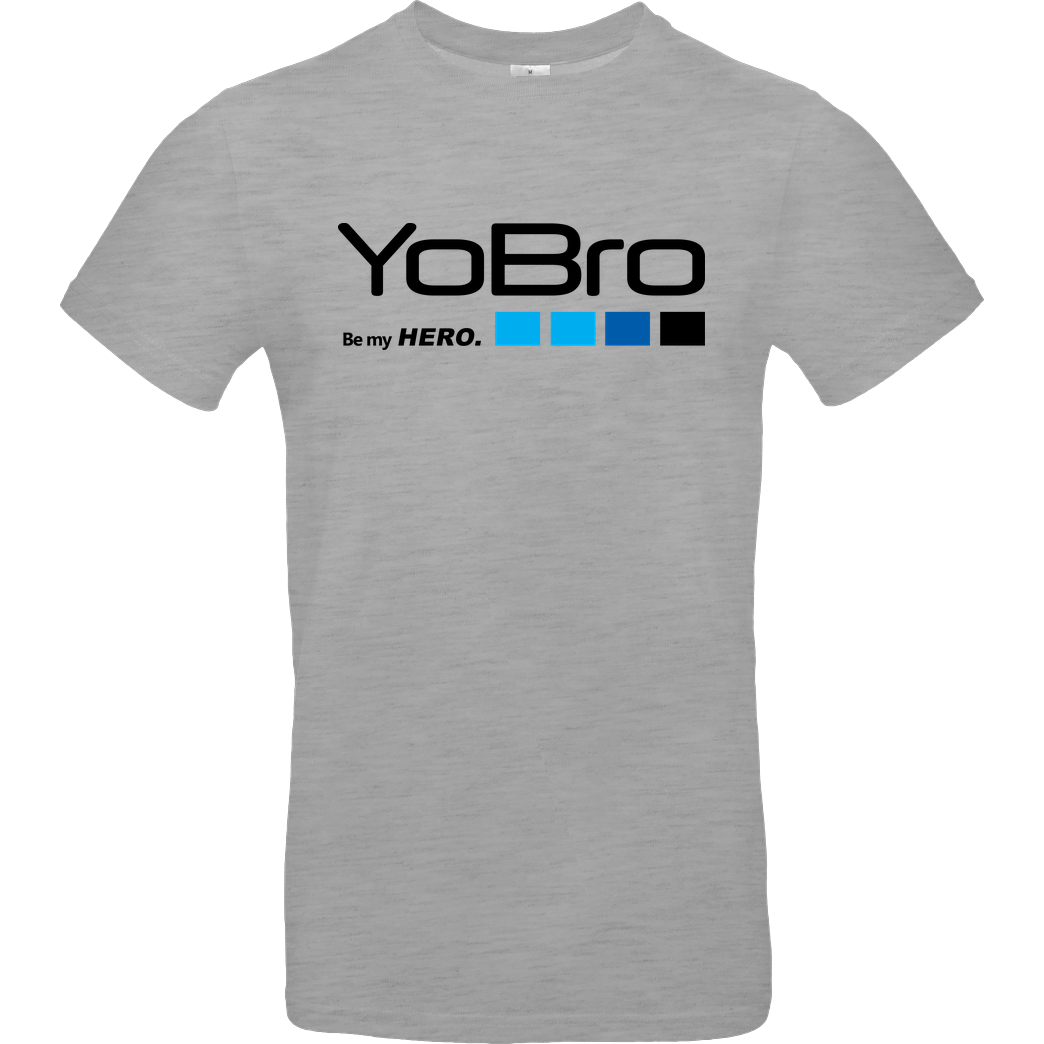 FilmenLernen.de YoBro Hero T-Shirt B&C EXACT 190 - heather grey