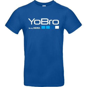 FilmenLernen.de YoBro Hero T-Shirt B&C EXACT 190 - Royal Blue