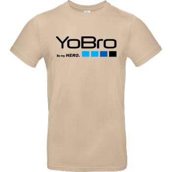 FilmenLernen.de YoBro Hero T-Shirt B&C EXACT 190 - Sand