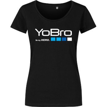 YoBro Hero Girlshirt schwarz