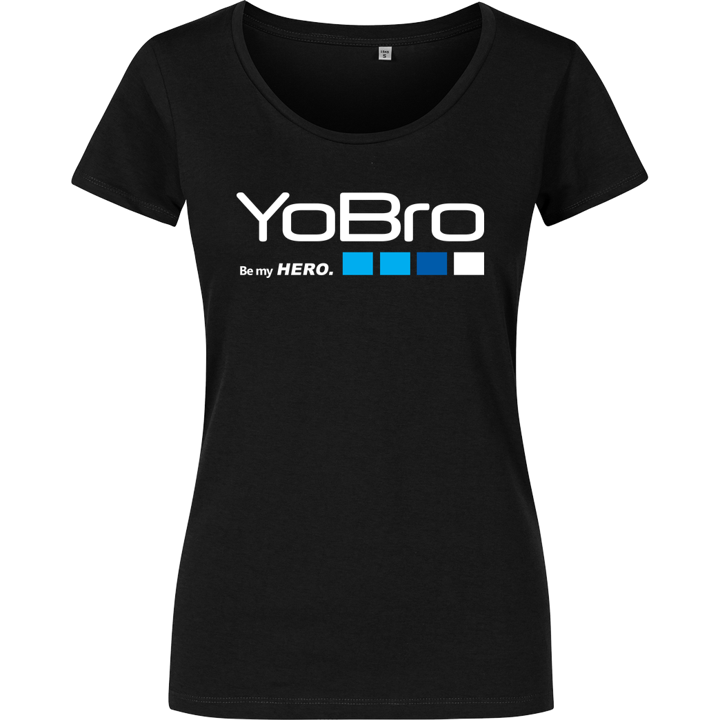 FilmenLernen.de YoBro Hero T-Shirt Girlshirt schwarz