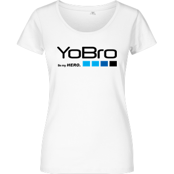 YoBro Hero Girlshirt weiss
