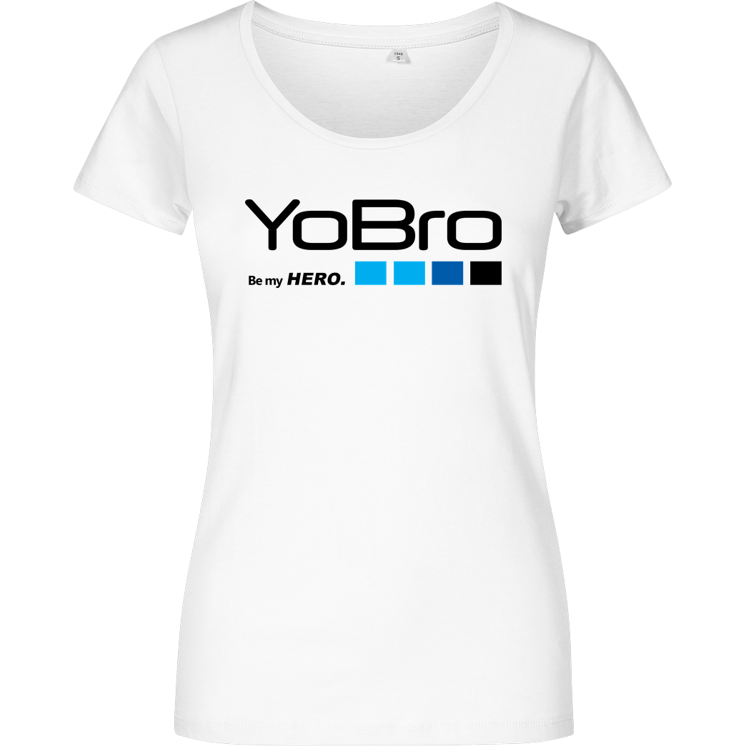 FilmenLernen.de YoBro Hero T-Shirt Girlshirt weiss