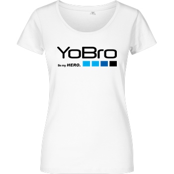 FilmenLernen.de YoBro Hero T-Shirt Girlshirt weiss