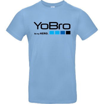 FilmenLernen.de YoBro Hero T-Shirt B&C EXACT 190 - Sky Blue