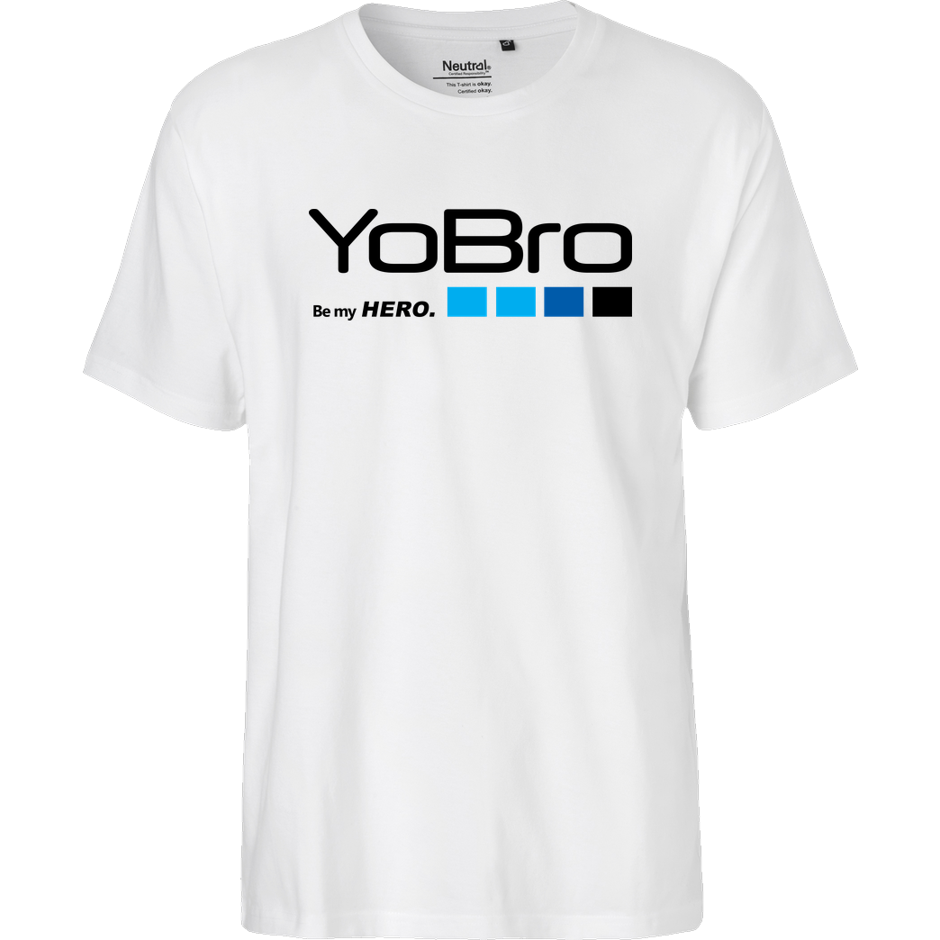 FilmenLernen.de YoBro Hero T-Shirt Fairtrade T-Shirt - white