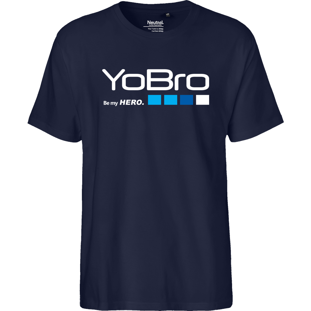 FilmenLernen.de YoBro Hero T-Shirt Fairtrade T-Shirt - navy