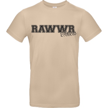 Yxnca Yxnca - RAWWR T-Shirt B&C EXACT 190 - Sand