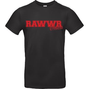Yxnca Yxnca - RAWWR T-Shirt B&C EXACT 190 - Black
