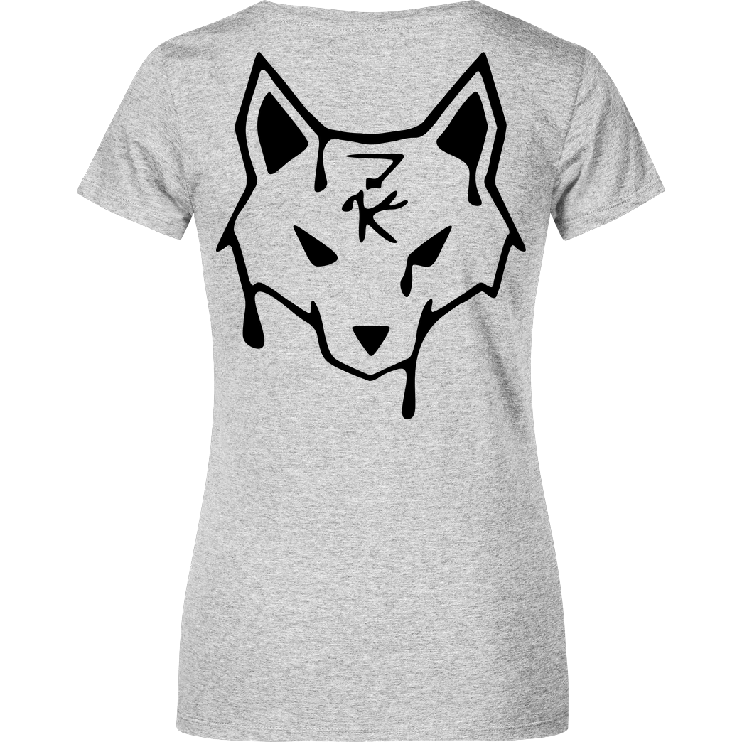 ZerKill Zerkill - Wolf T-Shirt Girlshirt heather grey